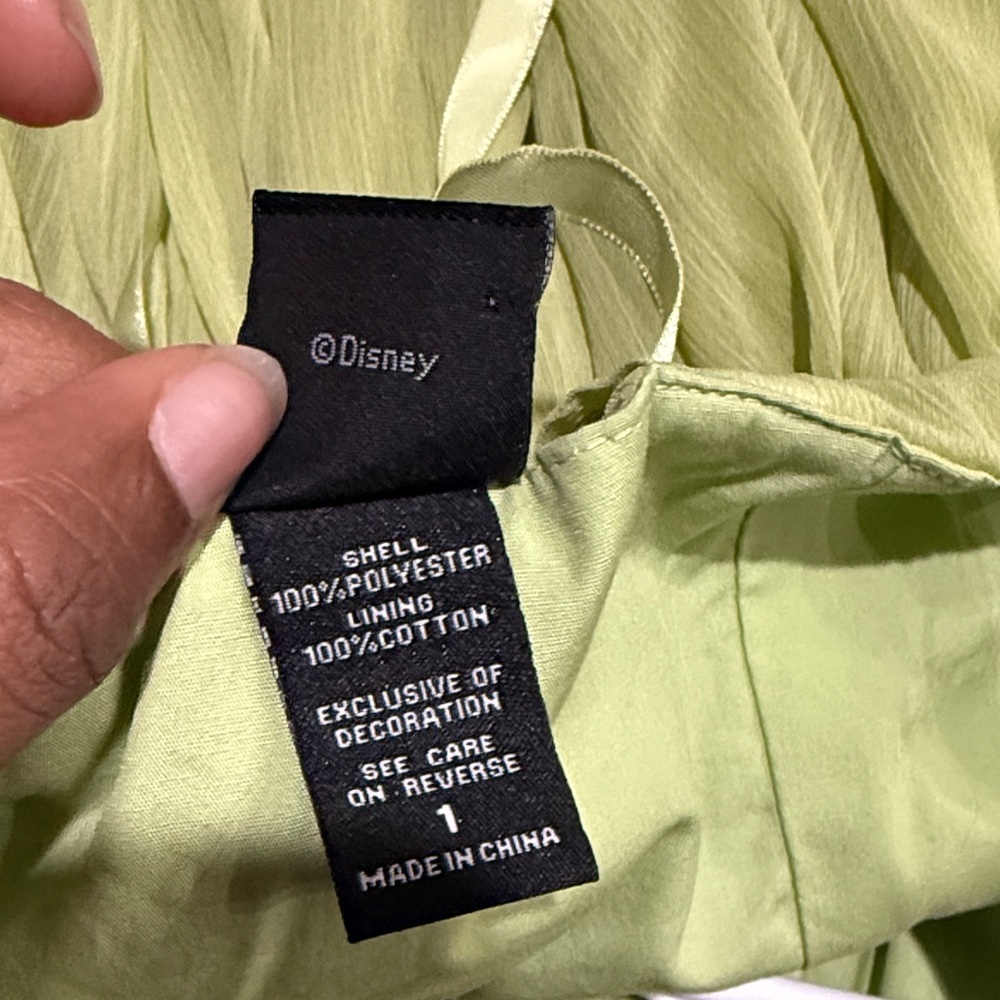 Disney tinkerbell cosplay Lime Green Lace Trim Dress Sz 1X lace up bodice - Picture 10 of 10